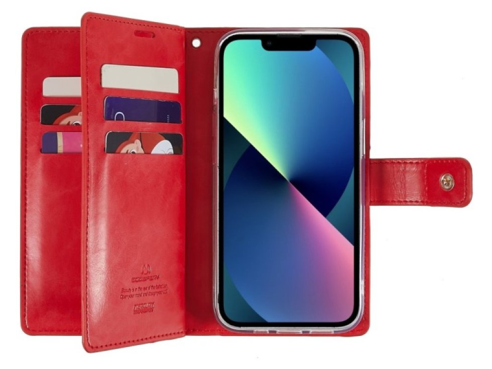 Ochranné pouzdro na iPhone 15 PLUS - Mercury, Mansoor Diary Red