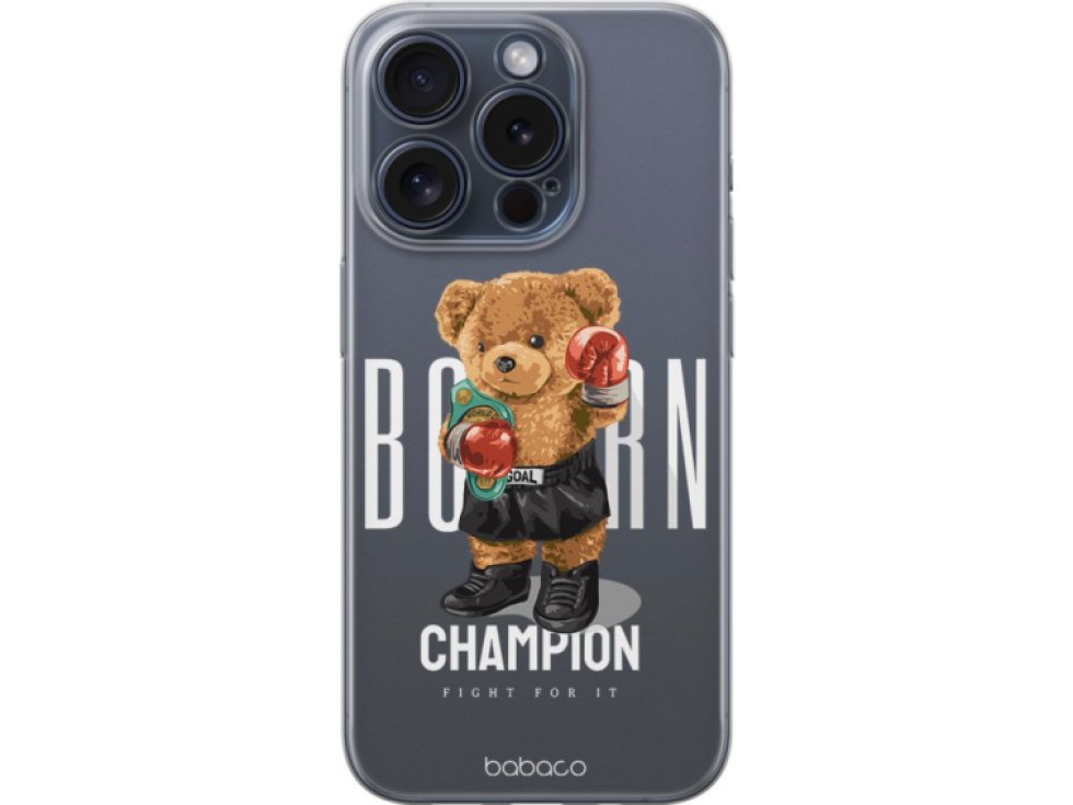 Ochranný kryt na iPhone 12 / 12 Pro - Babaco, Teddy Fighter 001 BPCTEDDY5505