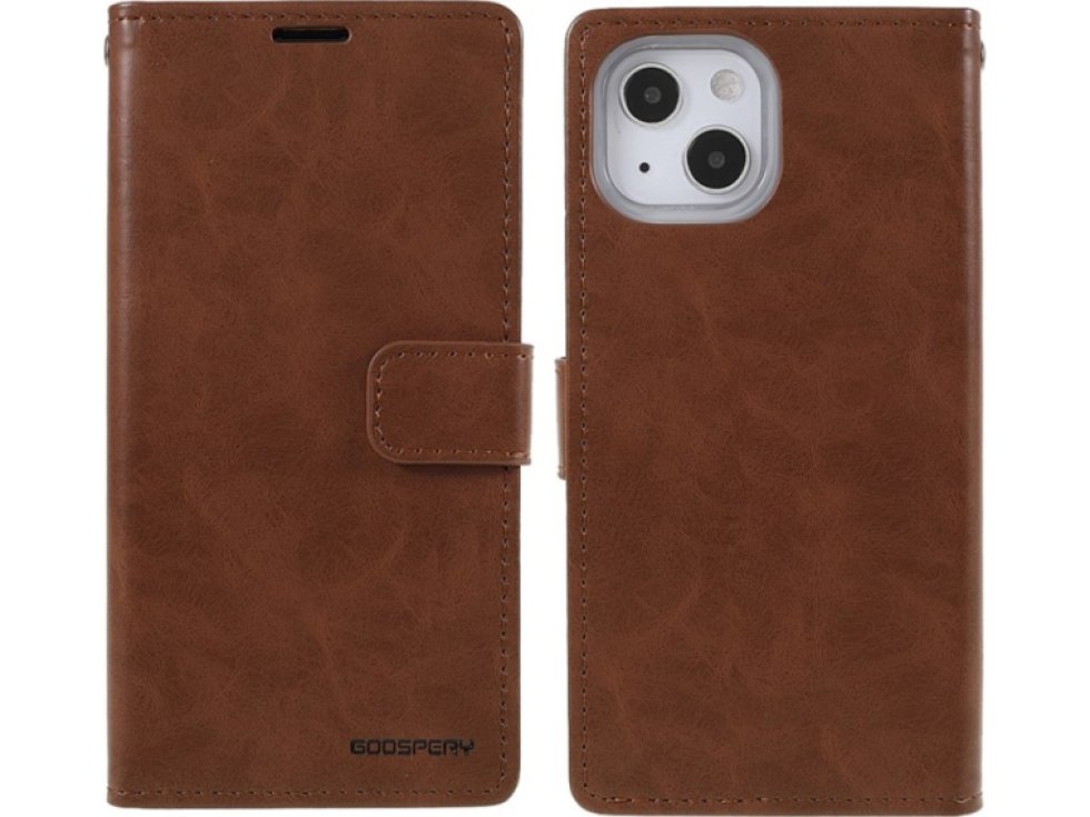 Ochranné pouzdro pro iPhone 13 - Mercury, Bluemoon Diary Brown