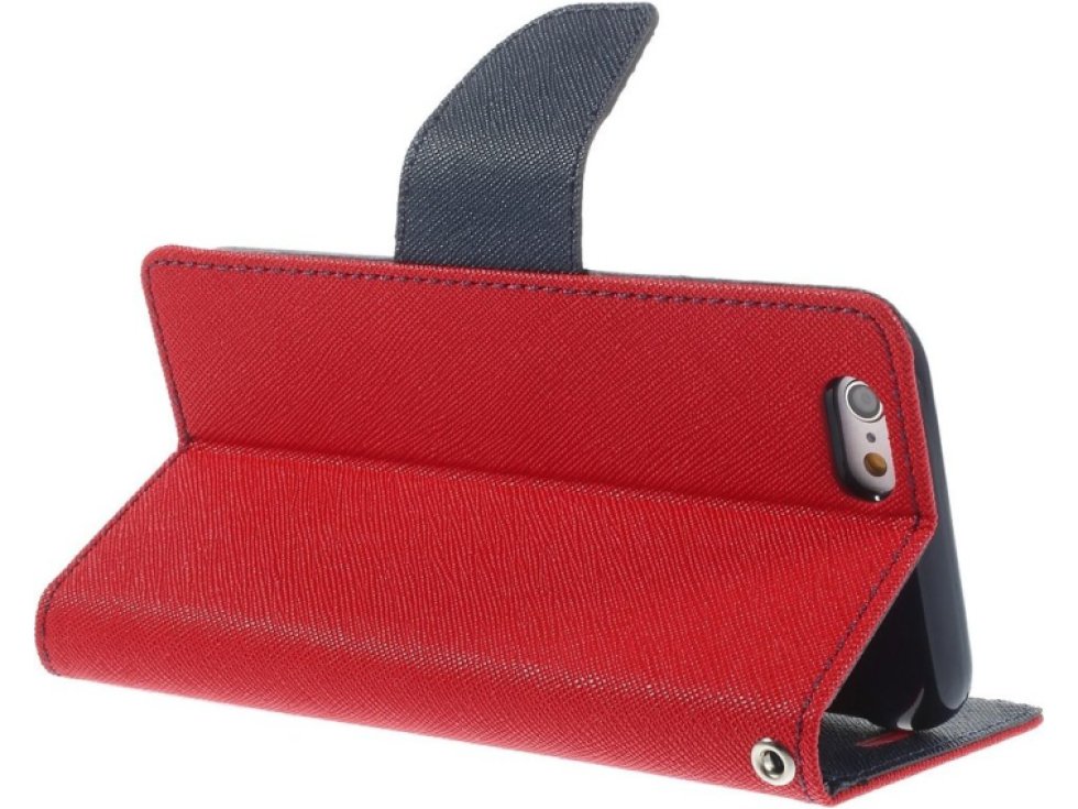 Pouzdro / kryt pro Apple iPhone 6 / 6S - Mercury, Fancy Diary Red/Navy