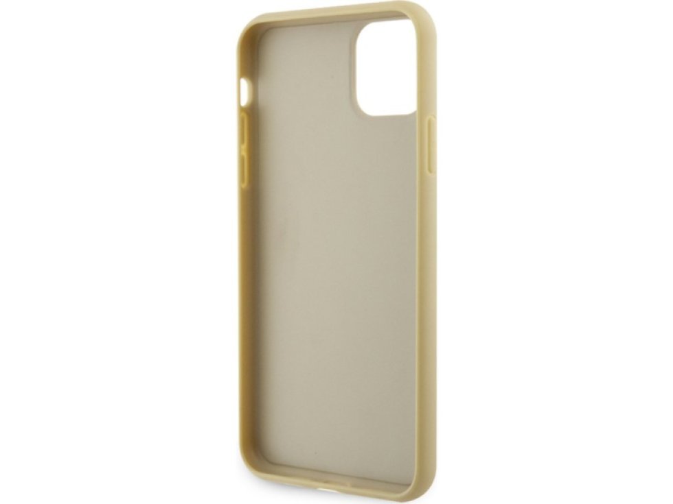 Ochranný kryt pro iPhone 11 Pro MAX - Guess, Rhinestones Triangle Metal Logo Gold GUHCN65HDGTPD
