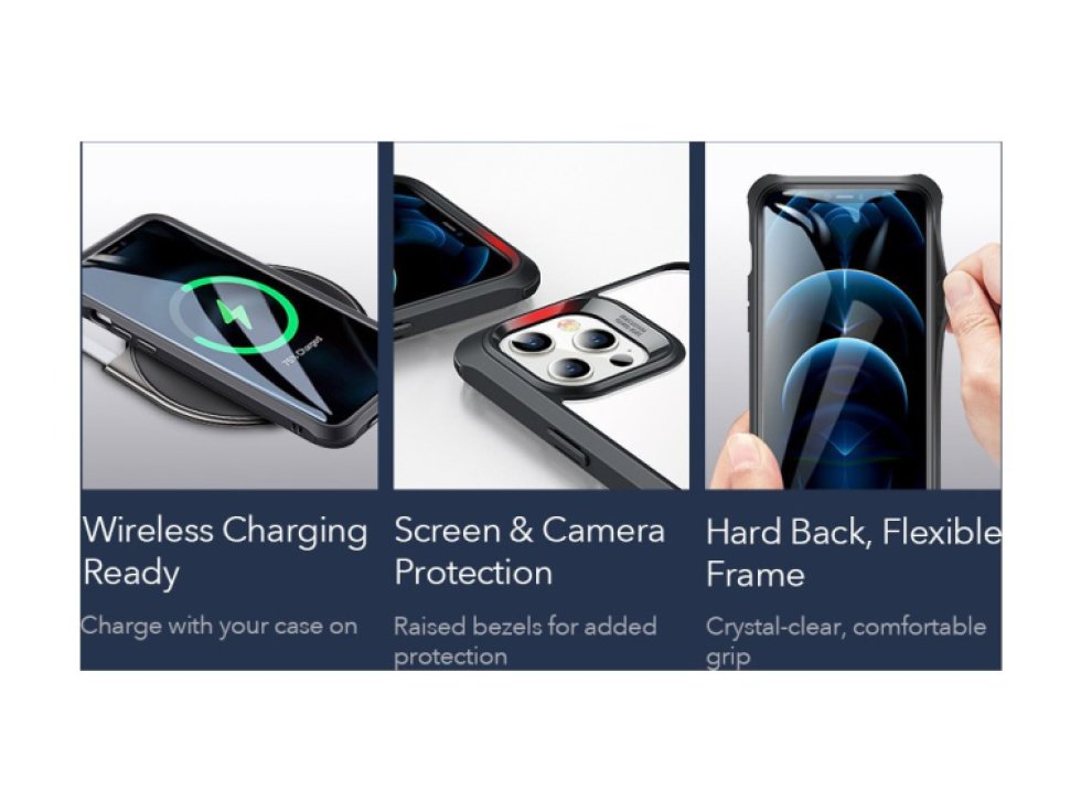 Ochranný kryt pro iPhone 12 Pro MAX - ESR, Alliance Tough Black 3C01201380101