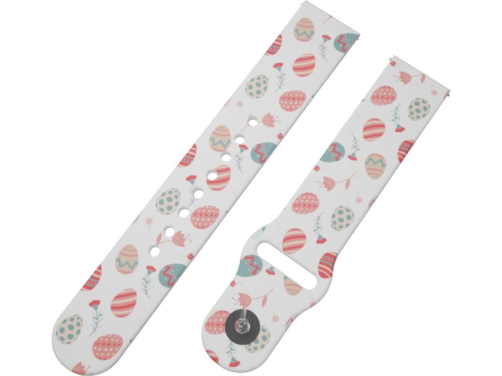 VAJÍČKA A KYTIČKY řemínek 22 mm