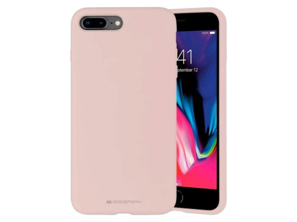 Ochranný kryt pro iPhone 7 PLUS / 8 PLUS - Mercury, Silicone Pink Sand