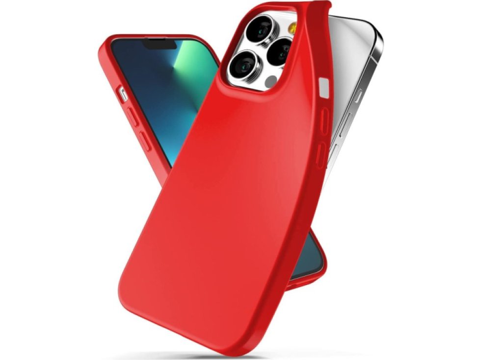 Ochranný kryt pro iPhone 13 Pro - Mercury, Soft Feeling Red