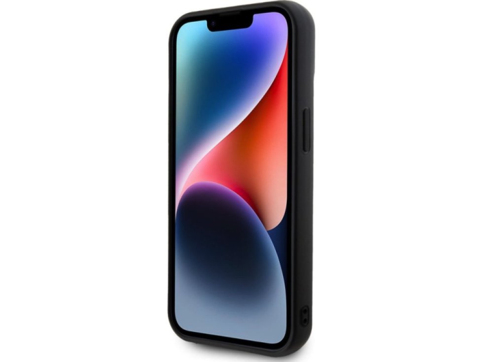 Ochranný kryt na iPhone 15 - Guess, Square Mirror Script Logo Black GUHCP15SPMSDGSK