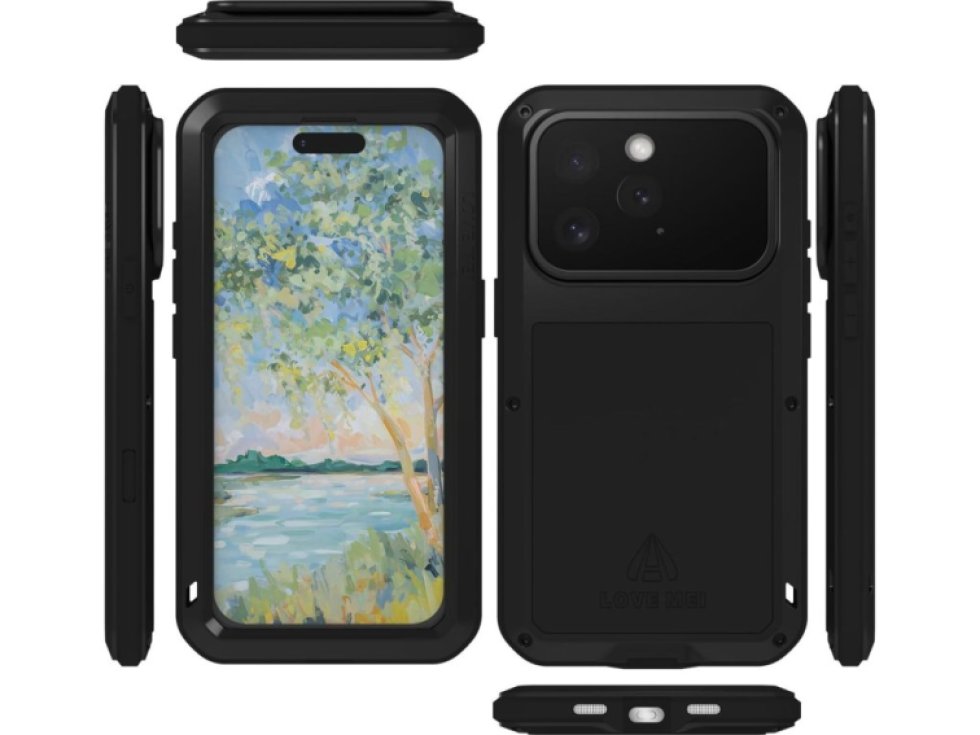 Ochranný kryt na iPhone 16 Pro - LOVE MEI, Powerful Black