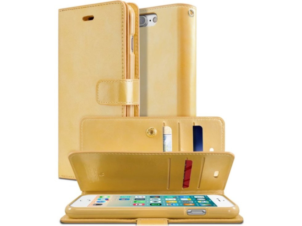 Knížkové pouzdro na iPhone 7 Plus / 8 Plus - Mercury, Mansoor Diary Gold