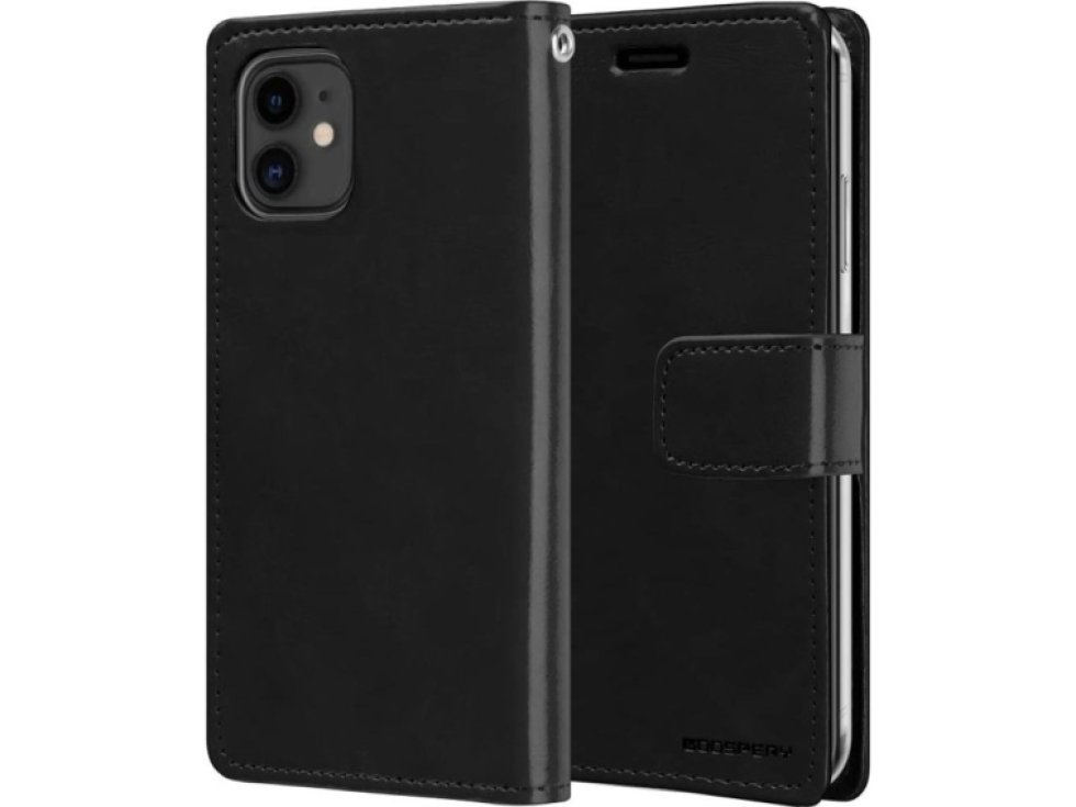 Knížkové pouzdro na iPhone 12 mini - Mercury, Bluemoon Diary Black