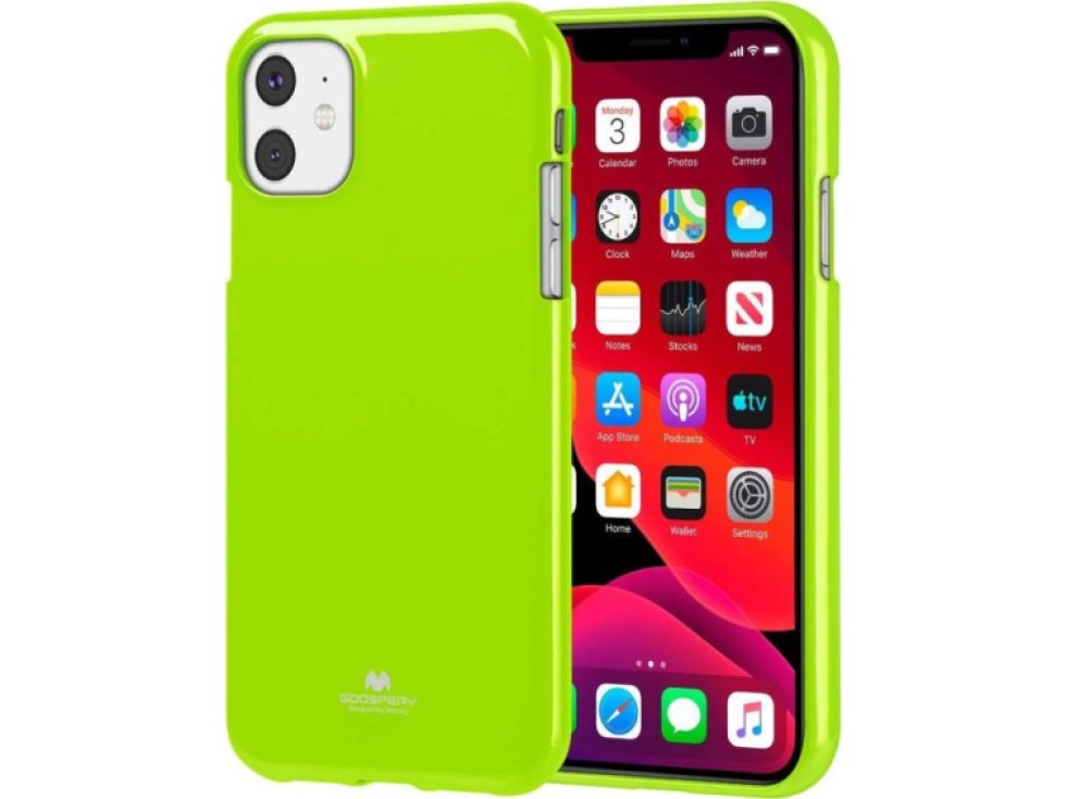 Ochranný kryt pro iPhone 11 - Mercury, Jelly Lime