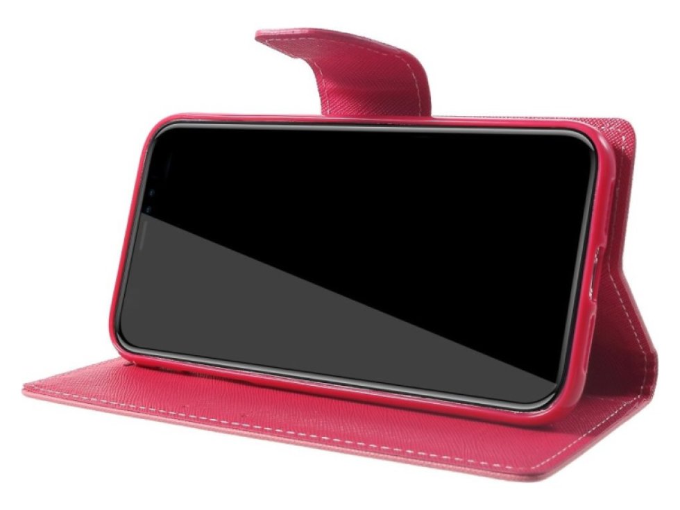 Pouzdro / kryt pro iPhone XR - Mercury, Fancy Diary Pink/HotPink