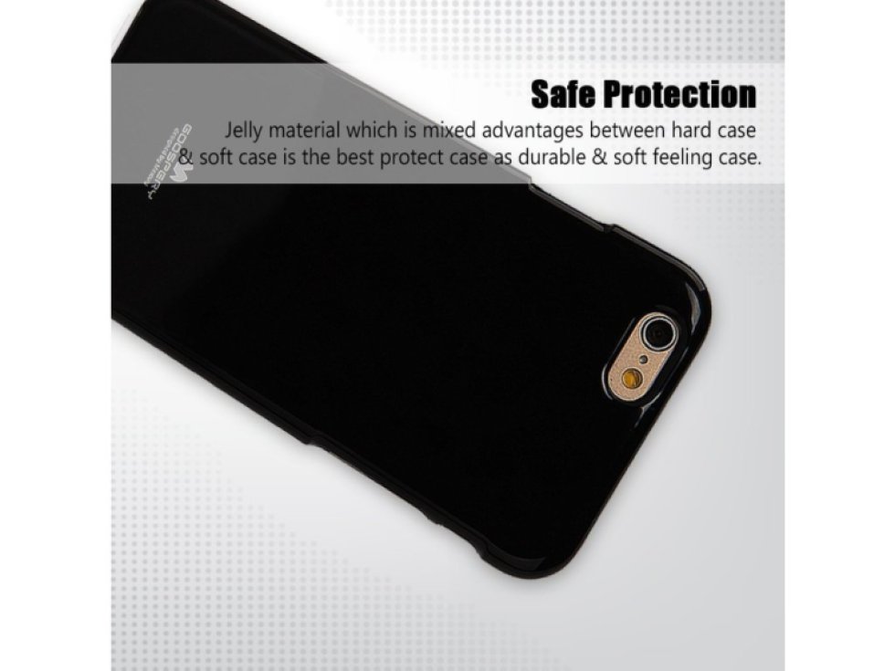 Pouzdro / kryt pro Apple iPhone 6 / 6S - Mercury, Jelly Case Black