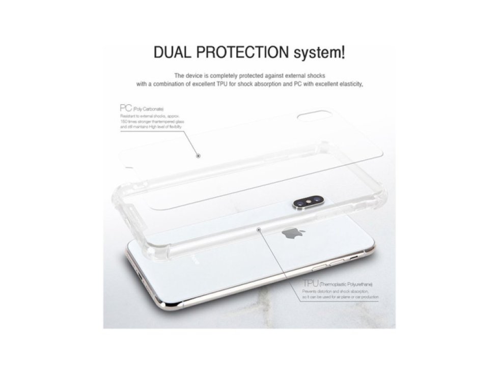 Ochranný kryt pro iPhone XS MAX - Mercury, SuperProtect Transparent