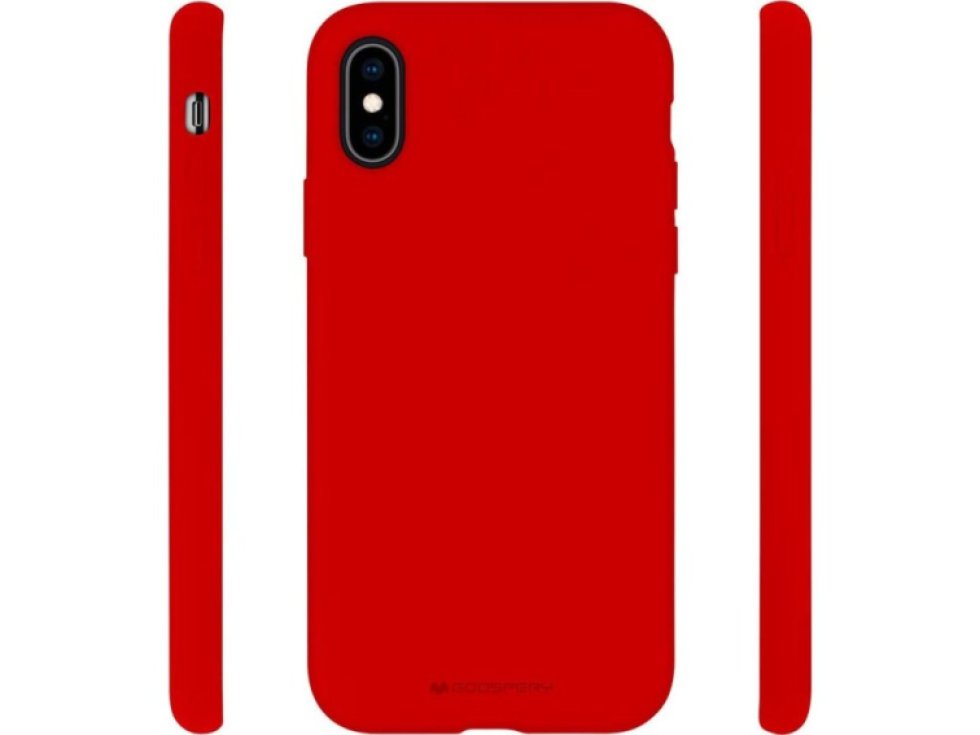 Ochranný kryt pro iPhone XS / X - Mercury, Silicone Red