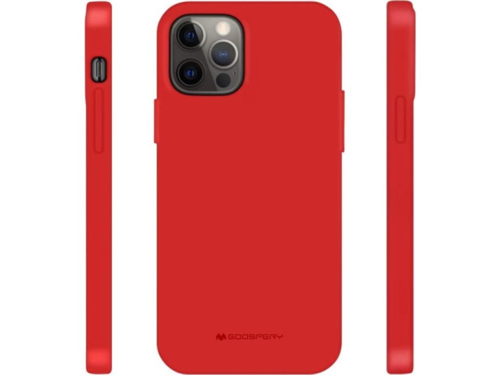 Ochranný kryt pro iPhone 12 Pro MAX - Mercury, Soft Feeling Red