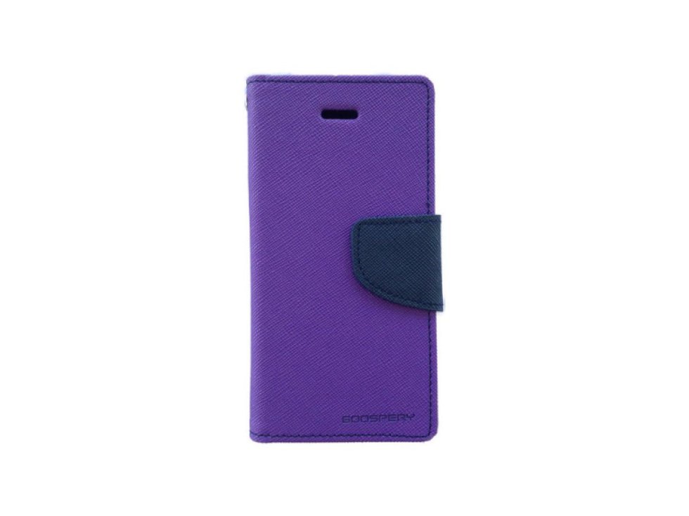 Pouzdro / kryt pro iPhone 7 Plus / 8 Plus - Mercury, Fancy Diary PURPLE/NAVY