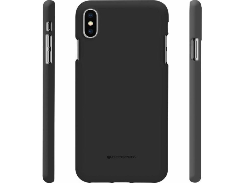 Ochranný kryt pro iPhone XS MAX - Mercury, Soft Feeling Black