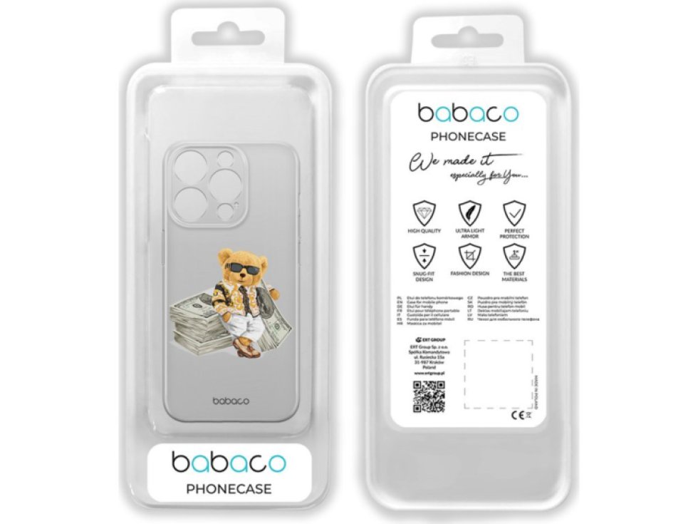 Ochranný kryt na iPhone 13 Pro MAX - Babaco, Teddy Money 003 BPCTEDDY12612