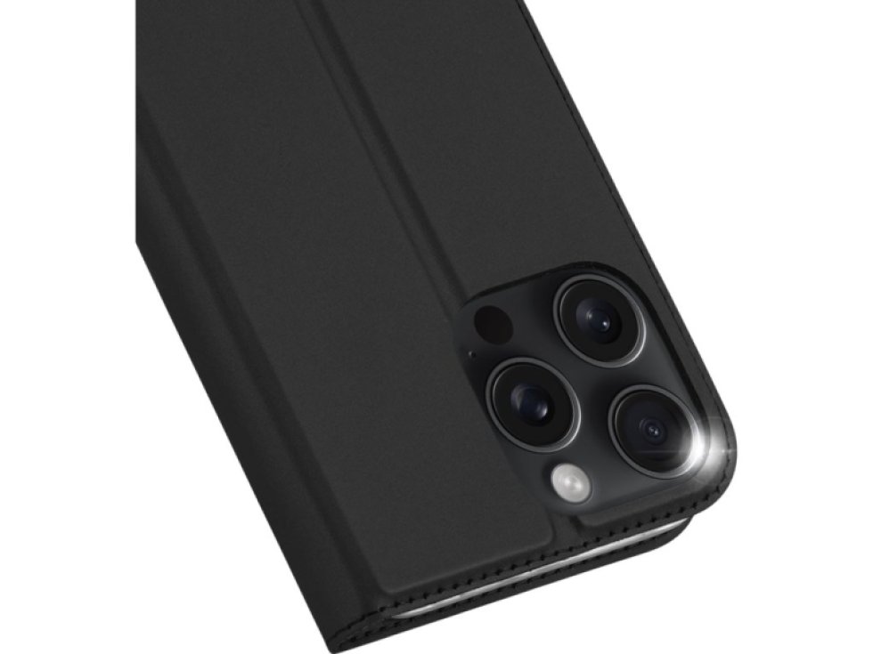 Knížkové pouzdro na iPhone 16 Pro MAX - DuxDucis, SkinPro Black