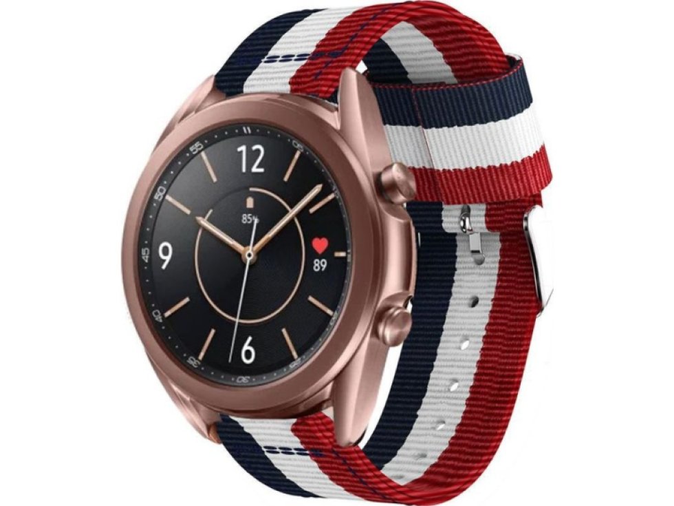 Řemínek pro Samsung Galaxy Watch 45mm - Tech-Protect, Welling Navy/Red