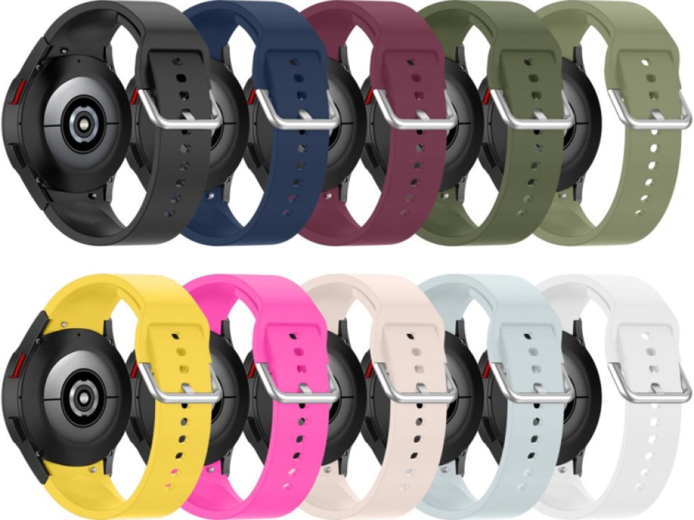 Jednobarevný řemínek s kovovou přezkou pro Samsung Galaxy Watch 4/5/6