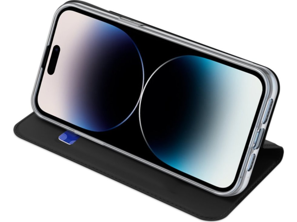 Knížkové pouzdro pro iPhone 14 Pro MAX - DuxDucis, SkinPro Black
