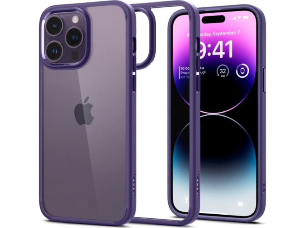 Ochranný kryt pro iPhone 14 Pro - Spigen, Ultra Hybrid Deep Purple