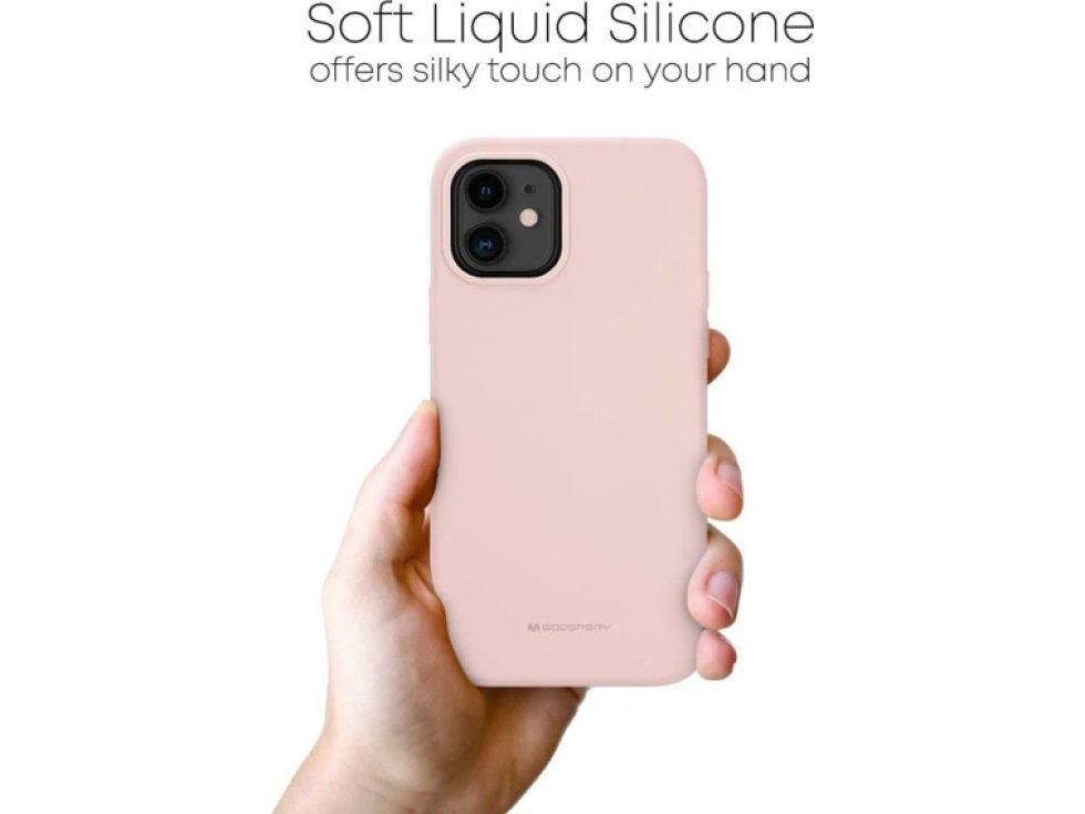 Ochranný kryt pro iPhone 12 / 12 Pro - Mercury, Silicone Pink Sand