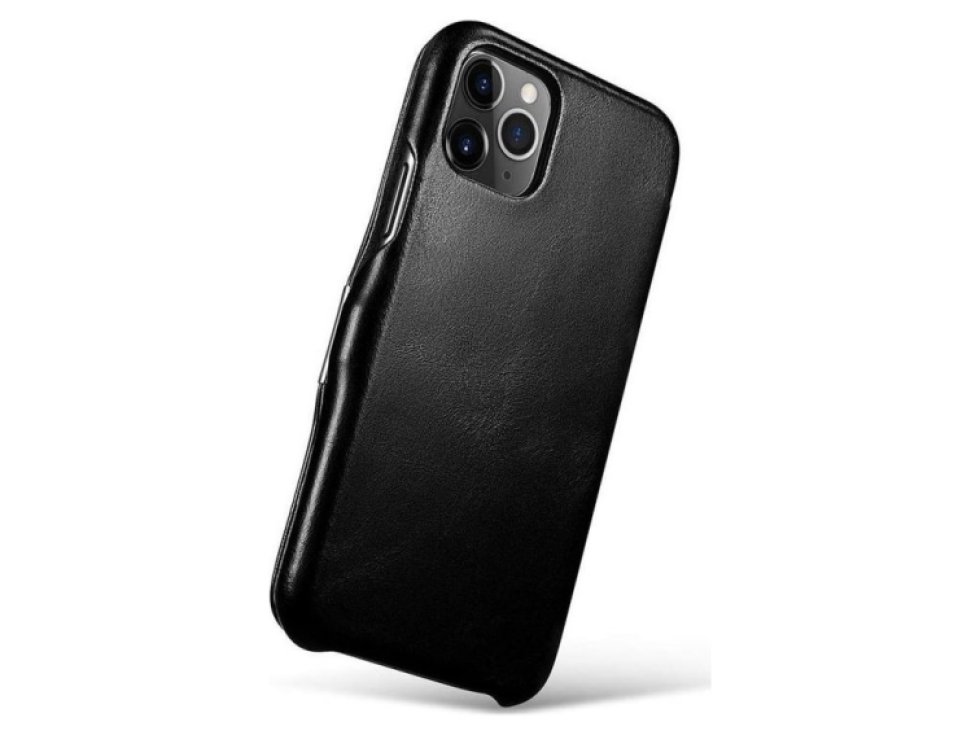 Knížkové pouzdro pro iPhone 11 - iCarer, Vintage Black 01.19.RIX1108-BK