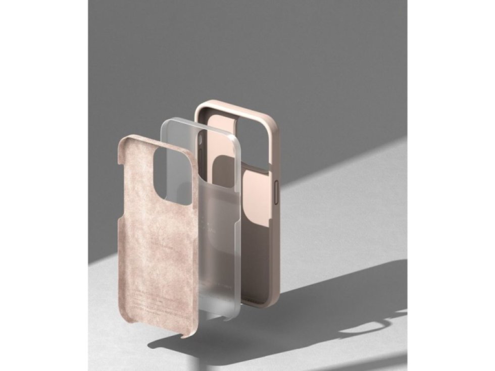 Ochranný kryt pro iPhone 14 Pro MAX - Ringke, Air Silicone Pink Sand