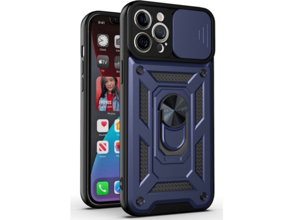 Ochranný kryt pro iPhone 7 PLUS / 8 PLUS - Mercury, Camera Slide Navy