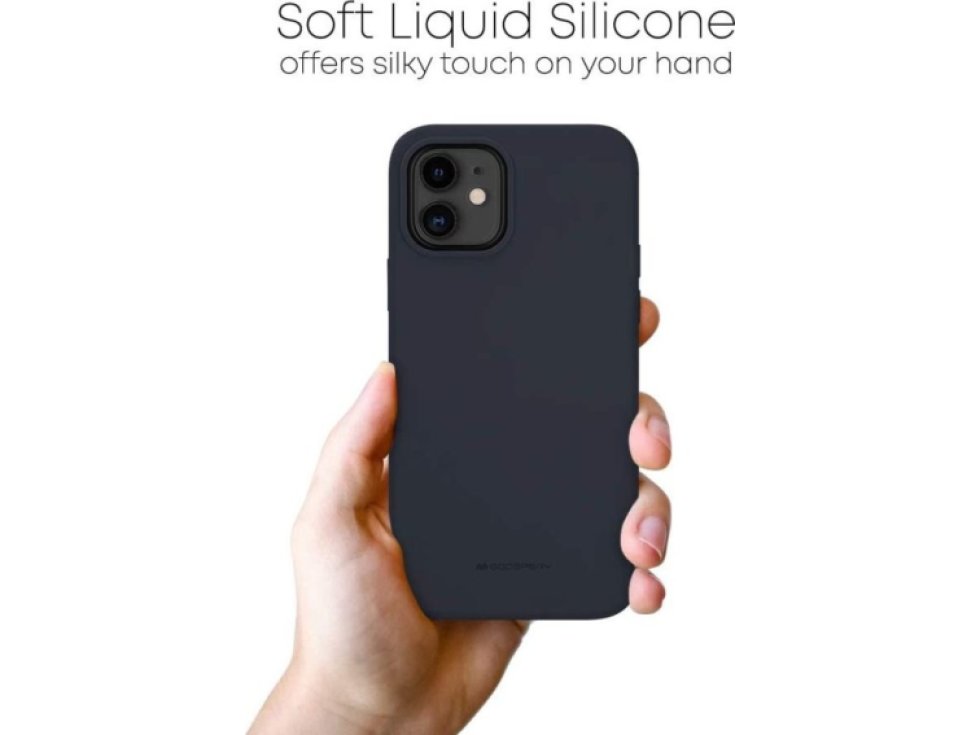 Ochranný kryt pro iPhone 12 Pro MAX - Mercury, Silicone Navy