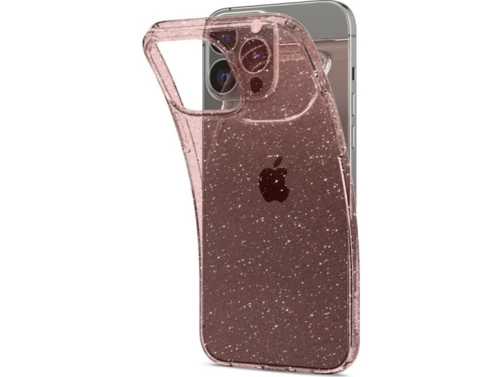Ochranný kryt pro iPhone 13 Pro MAX - Spigen, Liquid Glitter Rose