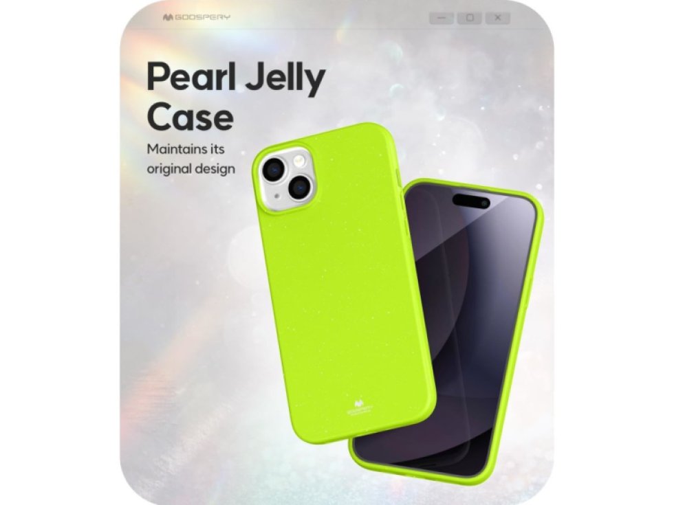 Ochranný kryt na iPhone 15 PLUS - Mercury, Jelly Lime