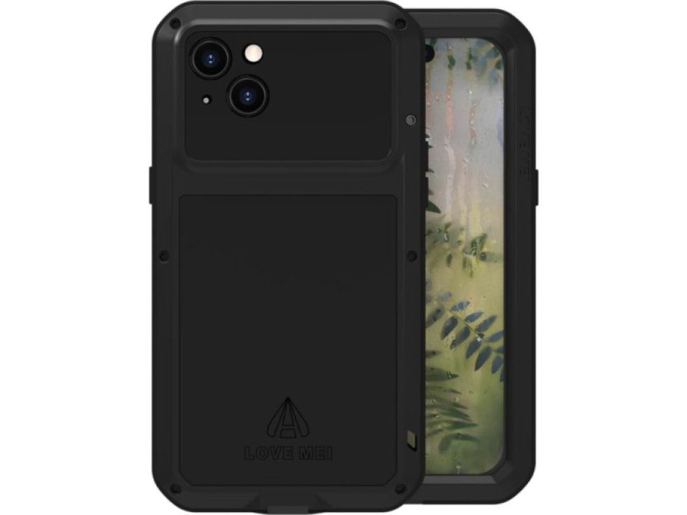 Ochranný kryt na iPhone 15 PLUS - LOVE MEI, Powerful Black