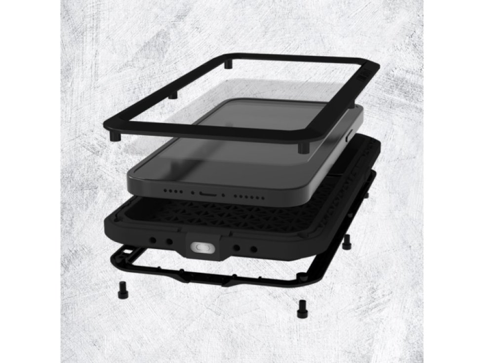 Ochranný kryt pro iPhone 14 PLUS - LOVE MEI, Powerful Black