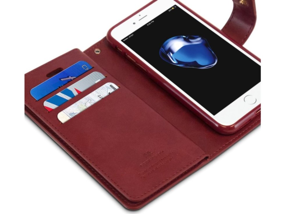 Pouzdro / kryt pro iPhone 7 / 8 / SE (2020/2022) - Mercury, Mansoor Diary Wine