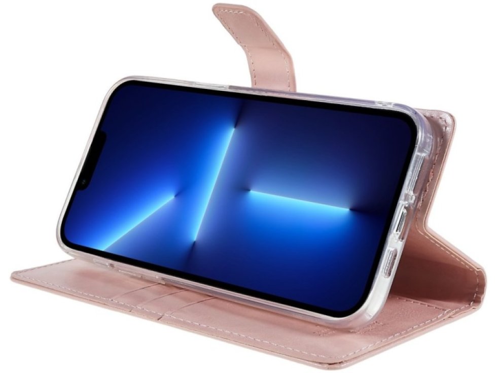 Ochranné pouzdro pro iPhone 14 Pro - Mercury, Bluemoon Diary Rose Gold