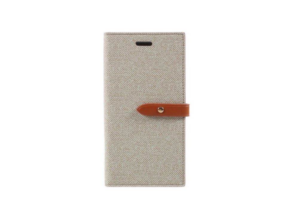 Pouzdro / kryt pro iPhone XS / X - Mercury, Milano Diary BEIGE/BROWN