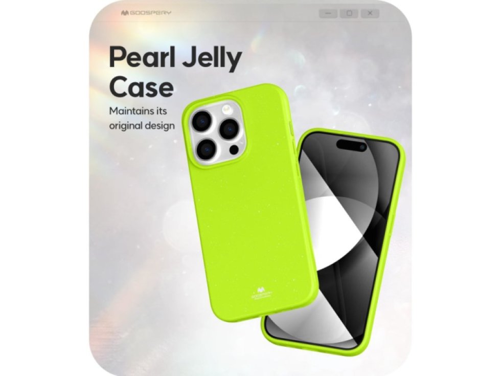 Ochranný kryt na iPhone 15 Pro - Mercury, Jelly Lime
