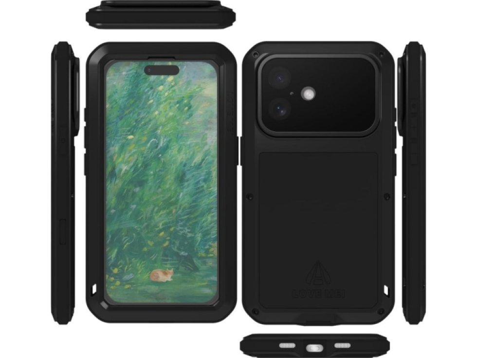 Ochranný kryt na iPhone 16 - LOVE MEI, Powerful Black