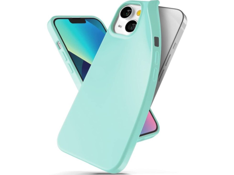 Ochranný kryt pro iPhone 13 - Mercury, Soft Feeling Mint