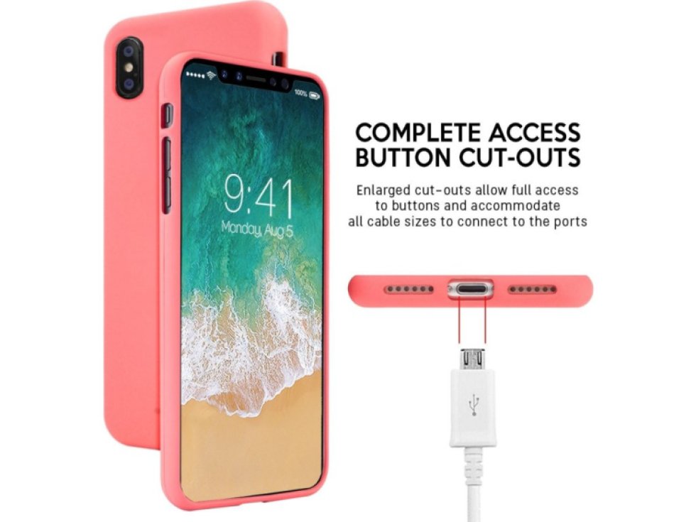 Ochranný kryt pro iPhone XS / X - Mercury, Soft Feeling Pink