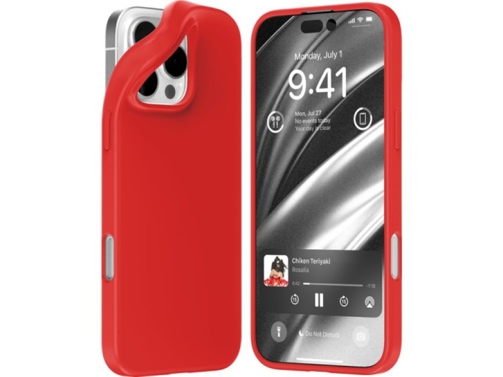 Ochranný kryt na iPhone 16 Pro MAX - Mercury, Soft Feeling Red