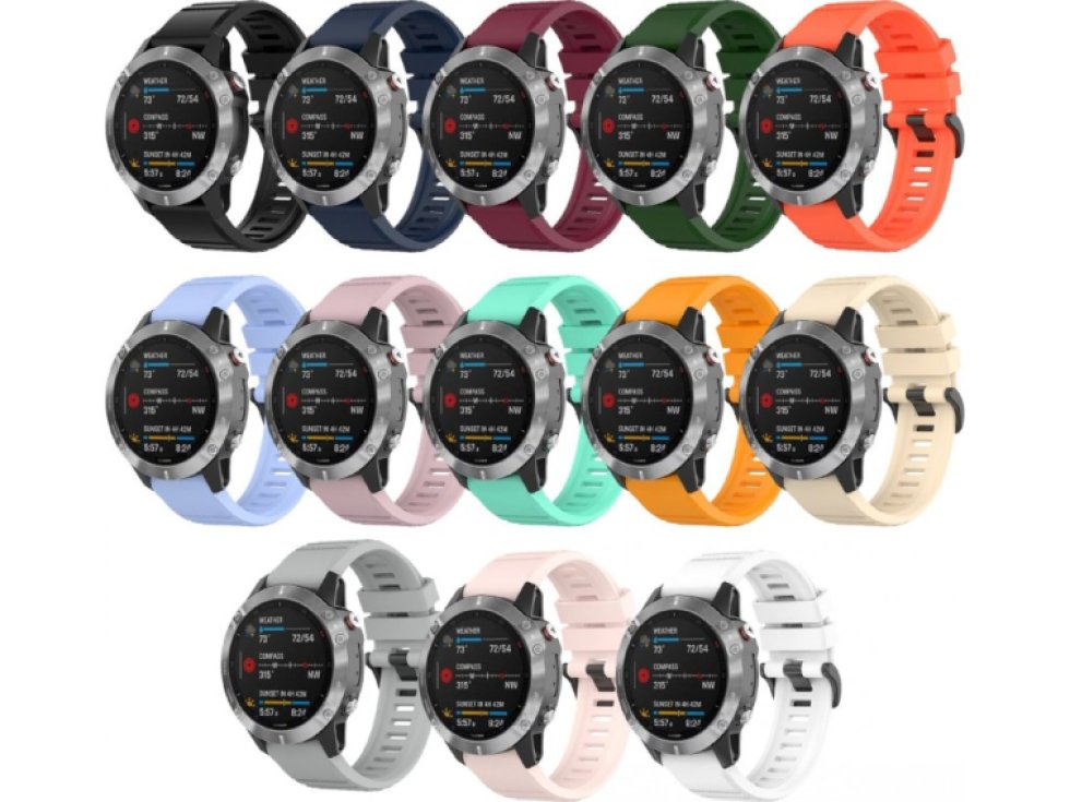 QuickFit silikonový řemínek s přezkou 22mm