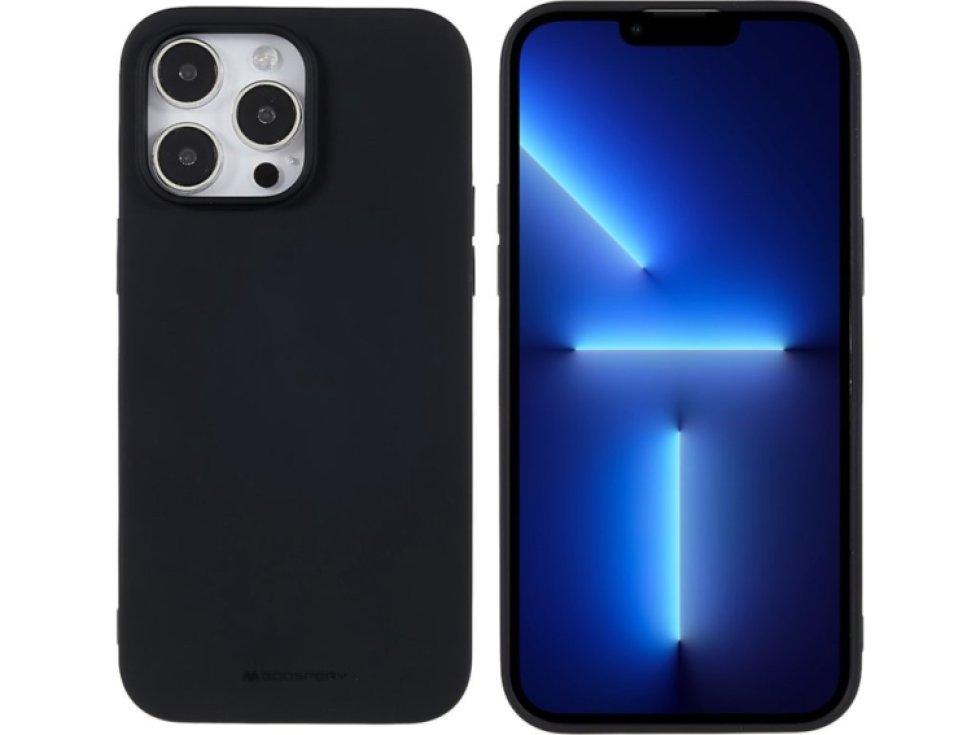 Ochranný kryt pro iPhone 14 Pro MAX - Mercury, Soft Feeling Black