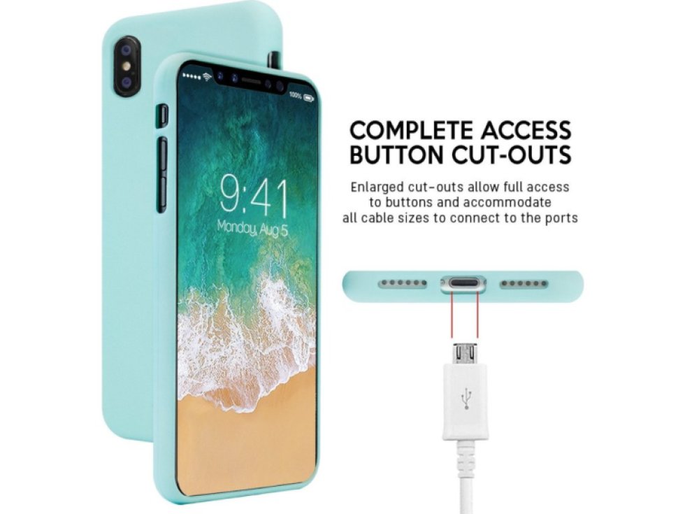 Ochranný kryt pro iPhone XS / X - Mercury, Soft Feeling Mint