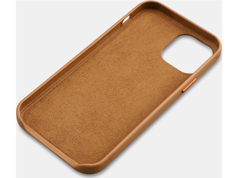 Kožený kryt na iPhone 12 Pro MAX - iCarer, Original Brown 01.20.RIX1208-BN