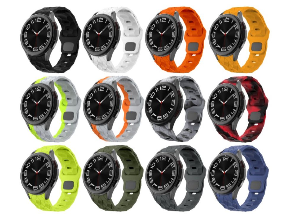 Vroubkovaný řemínek se vzorkem pro Samsung Galaxy Watch 4/5/6