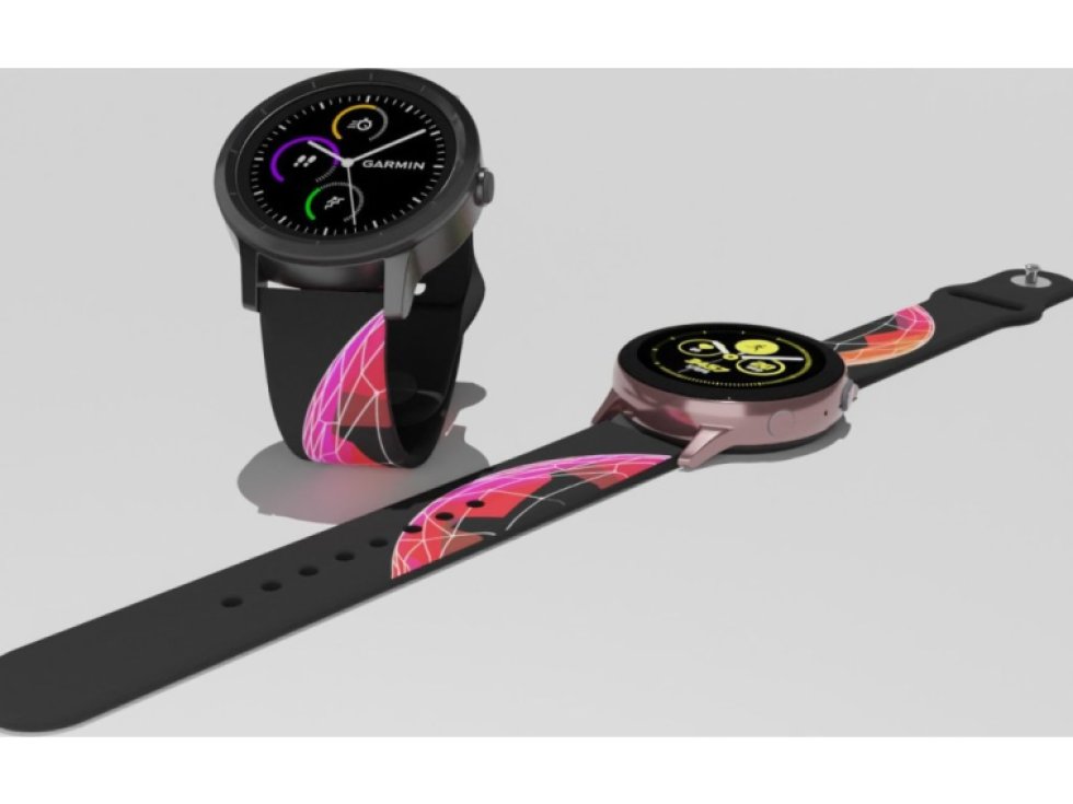 RŮŽOVÁ PLANETKA řemínek 22 mm